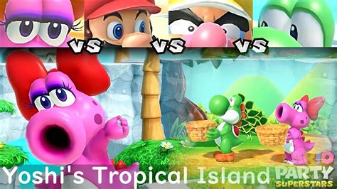 Mario Party Superstars Birdo Vs Mario Vs Wario Vs Yoshi In Yoshi S