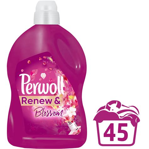 Течен перилен препарат Perwoll Renew Blossom 45 изпирания 2 7л eMAG bg