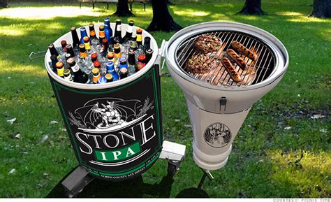 Beer Bottle Cooler And Bbq Combo Cool Gear For Your Super Bowl Party