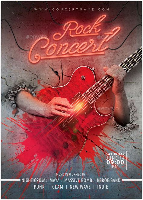 32 Best Concert Flyer Psd Templates And Designs 2018 Templatefor