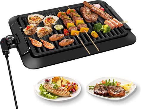 Gotoll Barbecue Elettrica Griglia Senza Fumo Portatile Bbq Grill