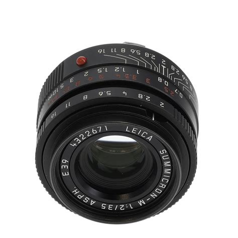 Leica 35mm F 2 Summicron M ASPH Lens For M Mount Germany Black