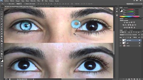 Truco Photoshop Cambio De Color De Ojos YouTube