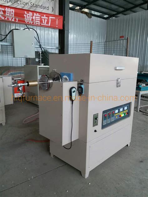 Factory Supply 1200c Laboratory Rotary Tube Sintering Furnace Double