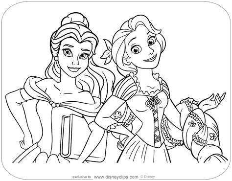 All The Princesses Coloring Pages