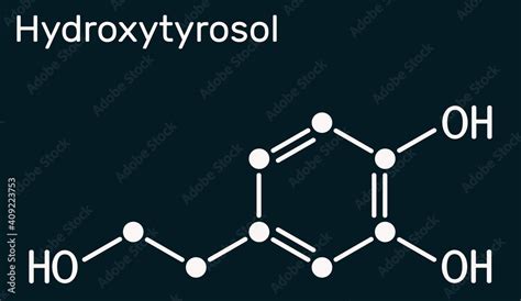 Hydroxytyrosol Molecule It Is Catechol Phenolic Phytochemical