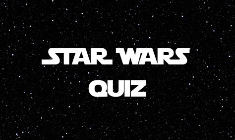 Star Wars Quiz Questions Answers