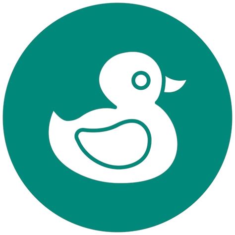 Premium Vector Rubber Duck Vector Icon Design Illustration