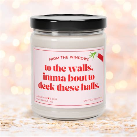 Funny Christmas Candle Holiday Spirit Decor Christmas Home Etsy