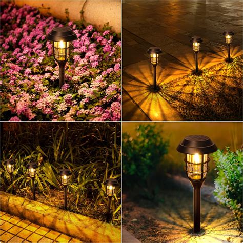 Buy Letmy Solar Pathway Lights Outdoor Pack Bright Solar Lights