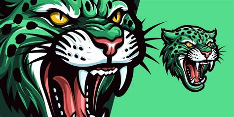 Premium Vector Zombie Cheetah Logo Black And Green Mascot Illustration For Sport And Esport Teams