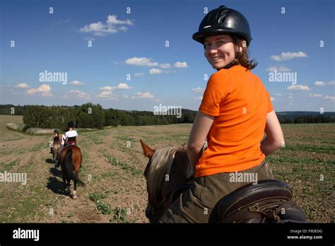 Happy Horse Riders Hi Res Stock Photography And Images Alamy