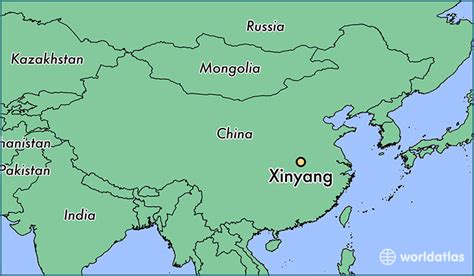 Where Is Xinyang China Xinyang Henan Map