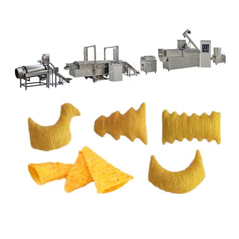 Frying Crispy 3D Corn Bugles Pellets Fried Chips Snacks Food Machine