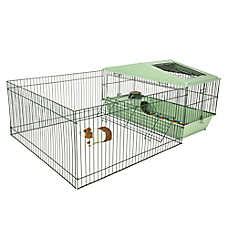 All Living Things® Guinea Pig Home with Playpen | small pet Cages ...