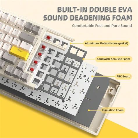 Ajazz K3 Mechanical Gaming Keyboard Hot Swappable Mechanical Keyboard With Number Pad Compact