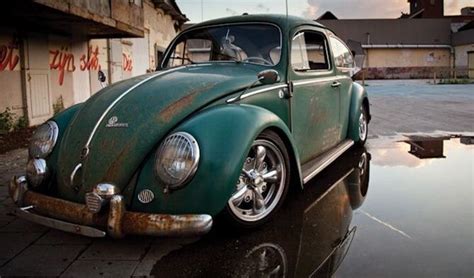 Green Patina Volkswagen Beetle Vw Beetle Classic Vintage Vw