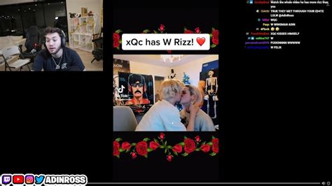 Adin Ross Reacts To Xqc Kissing Nyyxxii Youtube