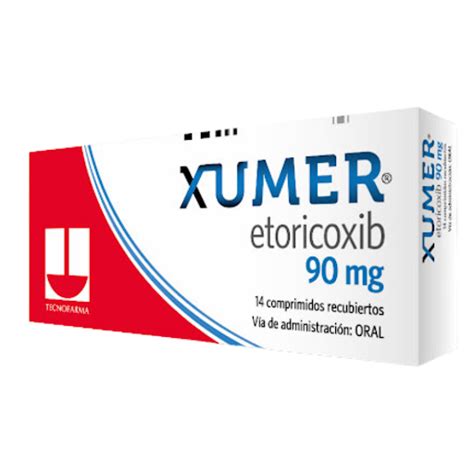 Etoricoxib 90 Mg Xumer Caja X 14 Comprimidos Recubiertos Adium