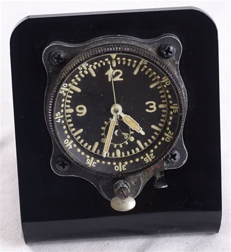 Wwii German Aircraft Cockpit Clock Griffin Militaria