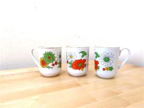 Vintage Floral Mugs Creative Japan Mugs Coffee Cups