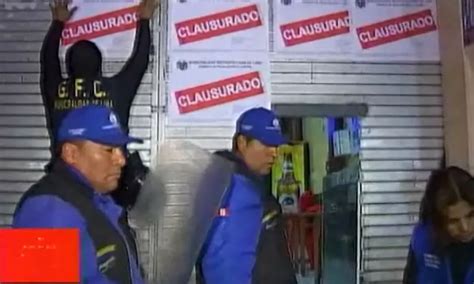 Clausuran Bares Del Cercado De Lima Por Vender Licores Adulterados