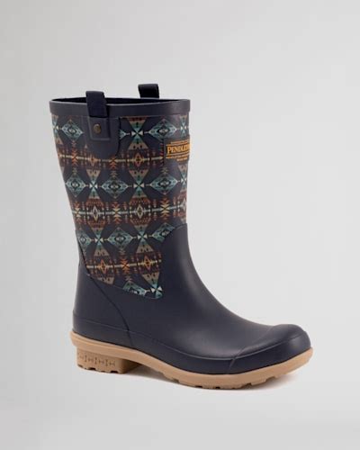 Womens Diamond Peak Mid Rain Boots Pendleton