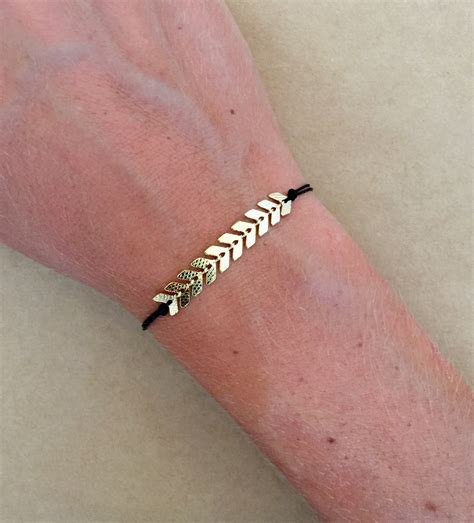 Silver Or Gold Plated Fishbone Arrow Chevron Chain Friendship Etsy