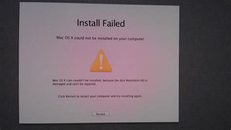 Installation Failed Can T Install The Software Mac