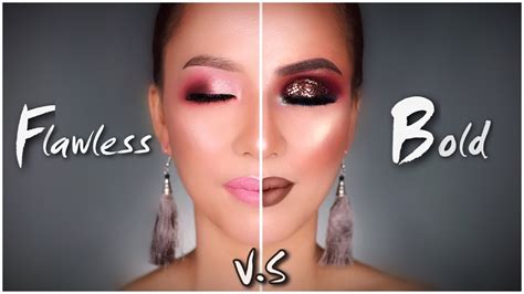 Flawless Vs Bold Makeup Look Full Tutorial Belajardirumah Youtube