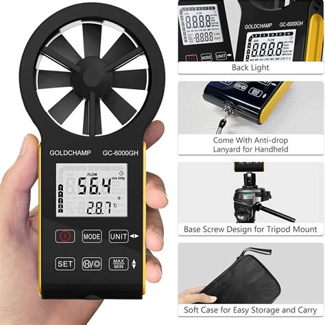 Mini Anemometer BT 816B Digital Wind Speed Meter Gauge With