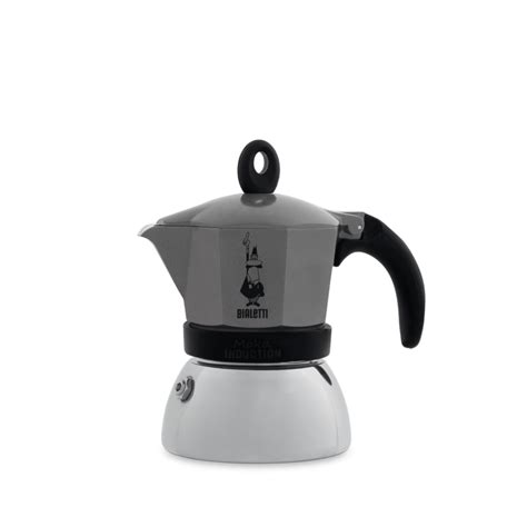 bialetti moka induction stove top anthracite  cup coffee machine