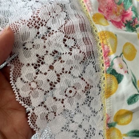 Victoria S Secret Intimates Sleepwear Victoria Secret Satin Lace String Bikini Panty