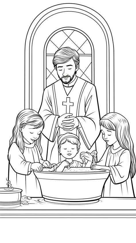 Free Printable Catholic Baptism Coloring Pages Do Coloring