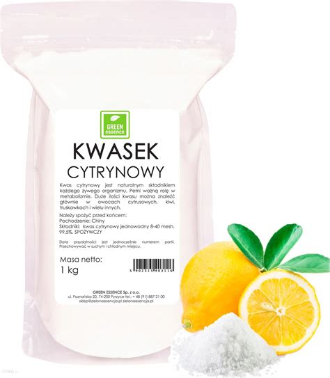 Green Essence Naturalny Odkamieniacz Kwasek Cytrynowy Kwas 1Kg Ceny I