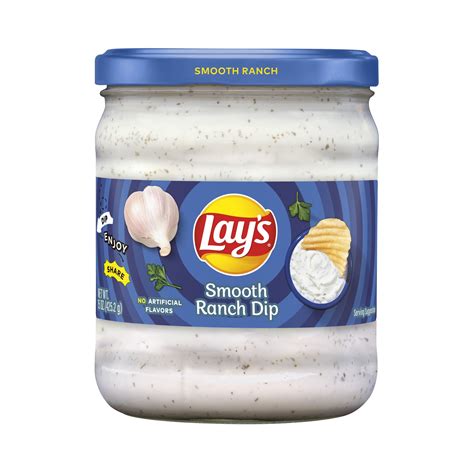 Lay's Smooth Ranch Dip, 15 oz Jar - Walmart.com - Walmart.com