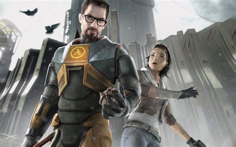 Gordon Freeman Alyx Vance Half Life 2 Video Games Artwork Half Life Wallpaper Coolwallpapersme