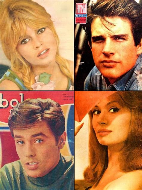 Brigitte Bardot Warren Beatty Alain Delon Rika Diallina Alain