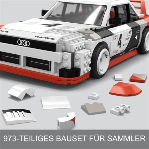 MEGA BLOKS HRY non Lego HOT WHEELS AUDI QUATTRO IMSA GTO bộ đồ chơi xếp lắp ráp ghép mô
