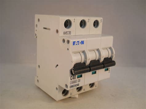 Eaton MCB 40 Type C 40A Triple Pole 3 Phase C40 Memshield 3 EMCH340