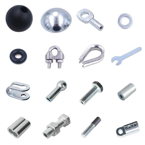 Steel Wire Rope Accessories Steel Ball Terminals Gasket Cable