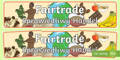 Fairtrade Display Banner Englishpolish Fairtrade Display Banner