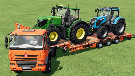 Transporting Tractors Landini Series John Deere R Series With Tatra