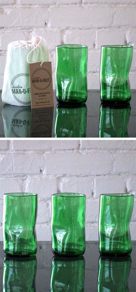 Upcycled Wine Bottle Glass Tumblers Product Design Recycled Glass Diy Upcycle Glass Tumbler