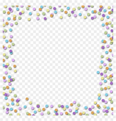 Confetti Clipart Border