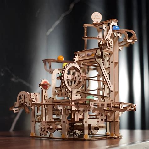 Puzzle D Marble Run Spiral Hoist Din Lemn Ugears Mindblower Ro