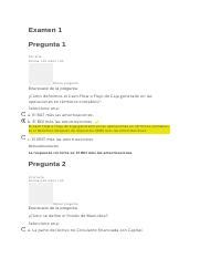 Examen 1 y 2 docx Examen 1 Pregunta 1 Correcta Puntúa 1 00 sobre 1 00