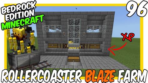 Blaze Rollercoaster Spawner Farm Tutorial Minecraft Bedrock Edition