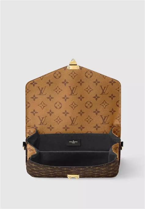 Jual Louis Vuitton Pochette Métis Monogram Reverse Canvas Brown