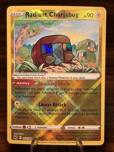 Radiant Charjabug Holo Ultra Rare Pokemon Crown Zenith Values